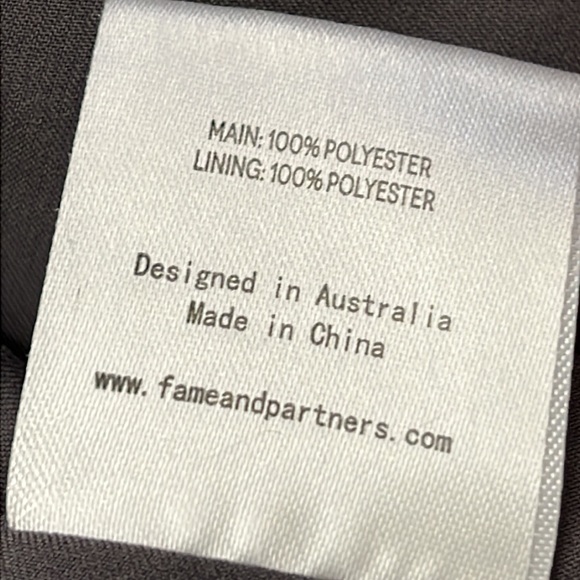 Fame and Partners Gray Deep-V Button Front Midi Dress - Picture 5 of 5